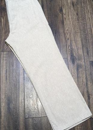 Льняные прямые брюки большого размера2 фото