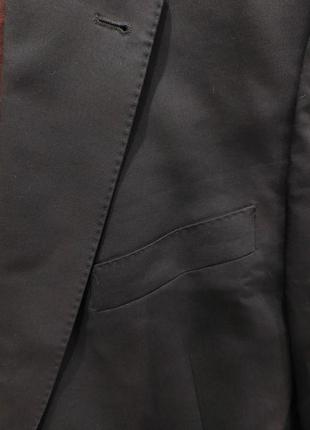 Пиджак шерстяной balmain decorative мужской темно-синий мужественный шерстиной пиджак3 фото
