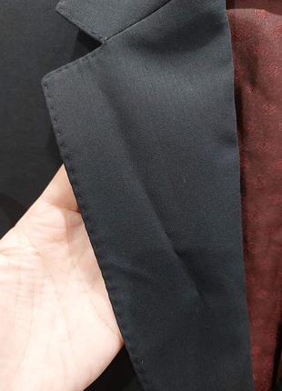 Пиджак шерстяной balmain decorative мужской темно-синий мужественный шерстиной пиджак4 фото