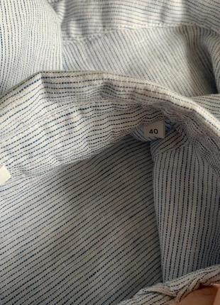 Удлиненная рубашка лен с хлопком от opus.5 фото