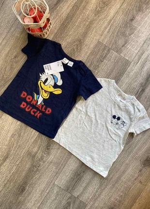 Футболки 2 штуки h&m пог 27 пот25 довжина 34