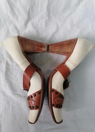 Женские винтажные кожаные туфли-лодочки, итальялия, tentazione6 фото