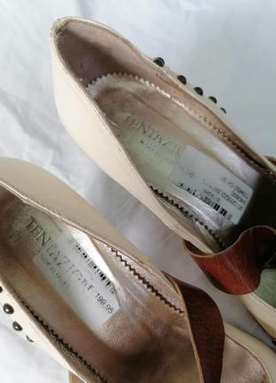 Женские винтажные кожаные туфли-лодочки, итальялия, tentazione7 фото