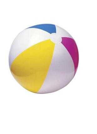 Надувний пляжний м'яч 59030 різнокольоровий3 фото