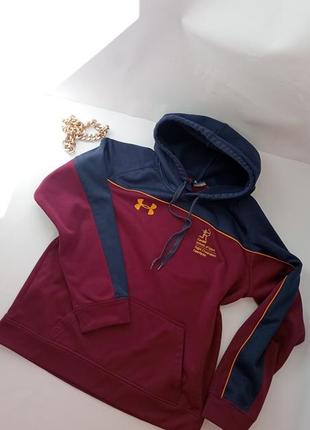 Бордовый худи унисекс under armour 🪐3 фото