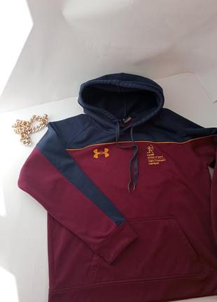 Бордовый худи унисекс under armour 🪐5 фото