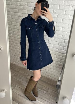 Джинсовое платье, деним
