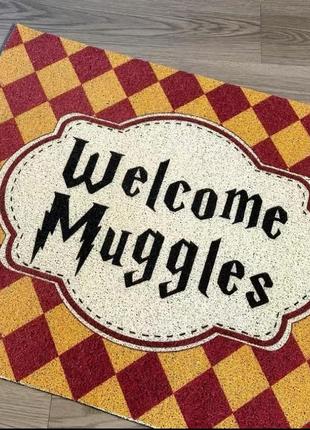 Коврик под дверь 40*60см "welcome muggles"2 фото