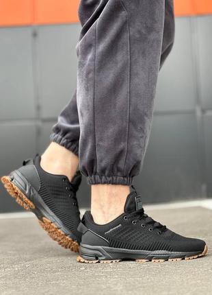 Мужские текстильные, черные, стильные кроссовки. от 41 до 45 гг. м129 hb20-5 ст демисезонные