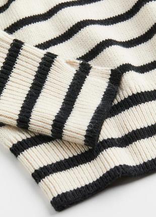 Полосатый свитер с добавлением шерсти h&amp;m p m3 фото
