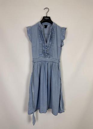 🖤платье под джинс платье лиоцел xs h&m