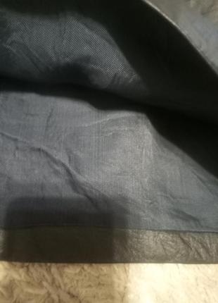 Стильная юбка размер м, экокожа2 фото