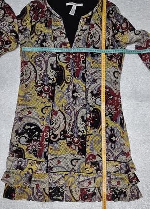 Оригинальное шёлковые платье diane von furstenberg с разноцветным принтом пейсли4 фото