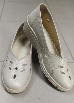 Кожаные туфли, лоферы alpina, размер 37,5