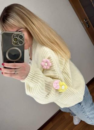 Кардиган квіточки 🌸🌸🌷