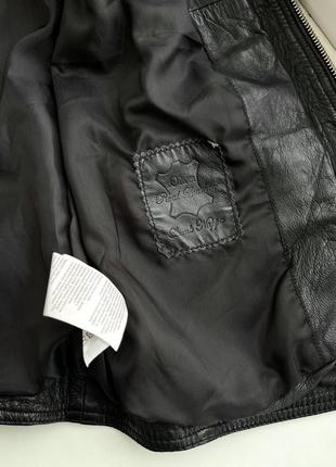 Кожаная куртка s.oliver 100% натуральная кожа, р. l, премиум7 фото