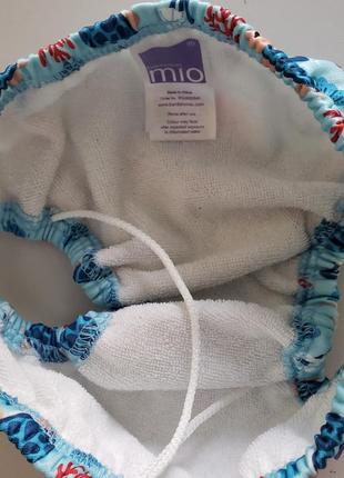 Bambino mio многоразовый подгузник для плавания плавки малышу мальчику голубые 1-2 г 12-18-24м4 фото