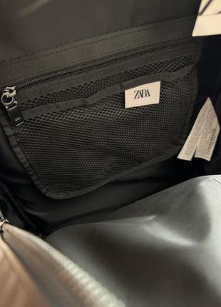 Zara рюкзак шкіряний, шкірзам, портфель, великий для ноутбука6 фото
