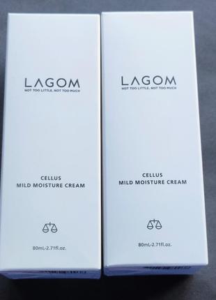 Відновлюючий та заспокійливий крем lagom cellus mild moisture cream зроблений за технологією lme ламілярної емульсії.