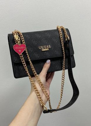 Сумка guess mini bag black/blue