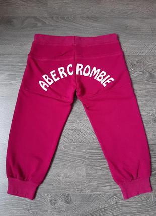 Брендовые спортивные джоггеры капри оригинал abercrombie logo joggers с карманами3 фото