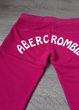 Брендовые спортивные джоггеры капри оригинал abercrombie logo joggers с карманами4 фото