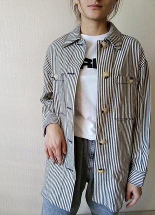 Джинсова куртка-сорочка zara розмір s та l оригінал1 фото