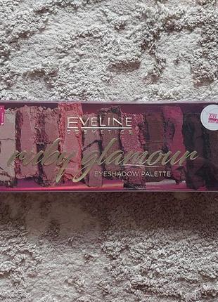 Палетка тіней eveline cosmetics ruby glamour eyeshadow palette3 фото