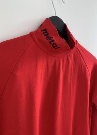 Katimo червона рубашка з високим горлом довгий рукав красная водолазка2 фото