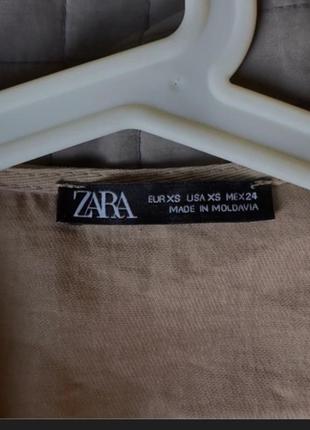 Платье zara. лён. в идеальном состоянии3 фото