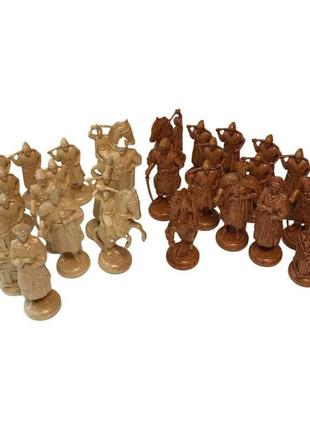 Комплект шахматных фигур из дерева, "гетманское войско", арт.8093254 фото