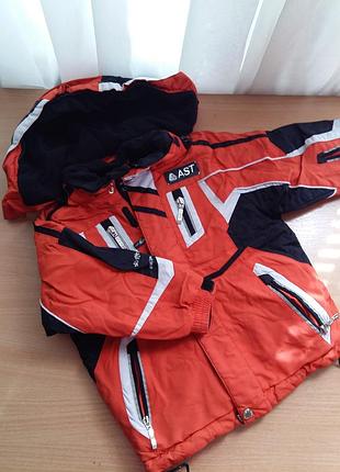 Зимовий водонепроникний лижний костюм (куртка і штани на підтяжках ast 3-4 роки