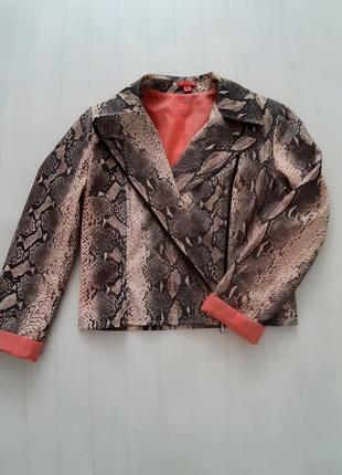 Куртка-косуха змеиный принт