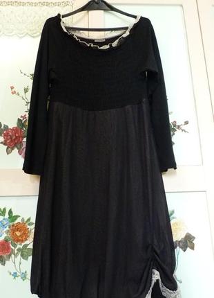 Красивое ,брендовое  черное платье. италия.4 фото