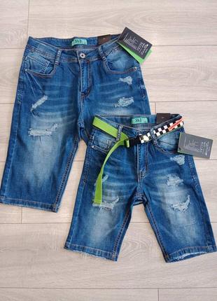 Шорти дитячі джинсові детские шорты бриджи джинсовые 122 1283 фото