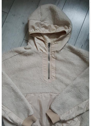 Куртка теди, теплый плюшевый свитшот, толстовка, худи, анорак из меха h&amp;m2 фото