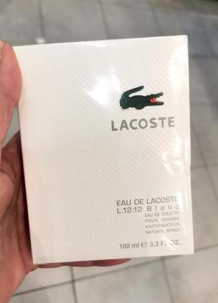 Чоловіча туалетна вода lacoste eau de lacoste l.12.12 blanc (лакс о де лакост л.12.12 бланк)2 фото