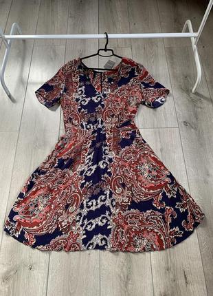 Плаття сукня міді нова розмір l елегантна гарненька натуральна тканина віскоза