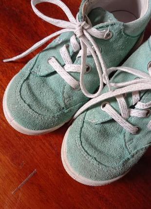 Детские кроссовки кеды ботинки ботинки натуральный замш и кожа размер 255 фото