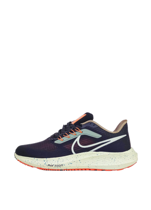 Nike air zoom pegasus 40 dark blue orange white.