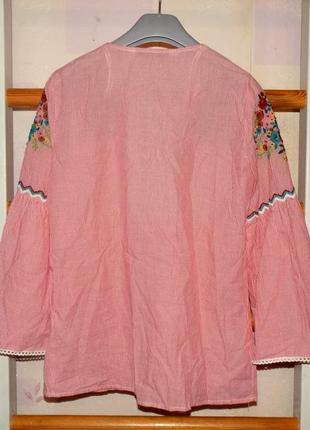 Блуза с вышивкой zara р.s6 фото
