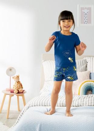 Пижама (футболка и шорты) для девочки lupilu на рост 110/116