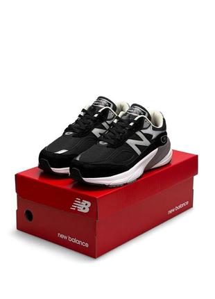 👕мужские кроссовки new balance 990v6 black white