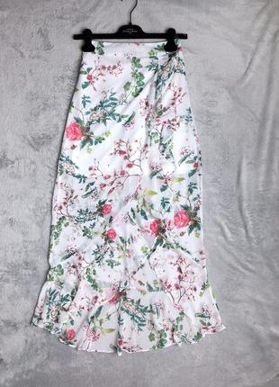 Женская юбка миди длинная белая платье винтаж ретро женские женский макси2 фото