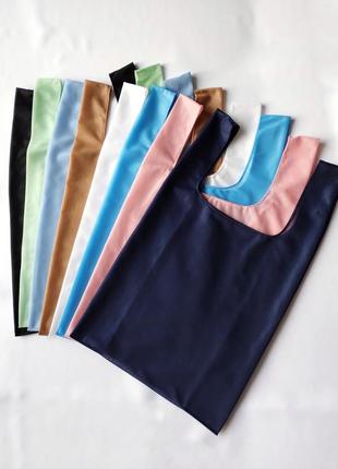 Эко-сумка для покупок, многоразовый еко пакет майка из ткани, шопперы, торбы, сумки для покупок9 фото