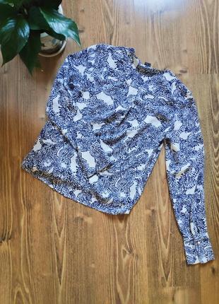 Блуза с запахом и длинными рукавами от lindex, размер s2 фото