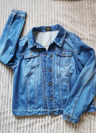 Куртка джинсовая f&f женская синяя пиддак