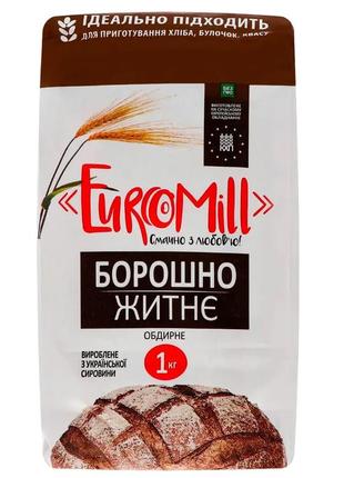 Борошно житнє euromill обдирне 1 кг