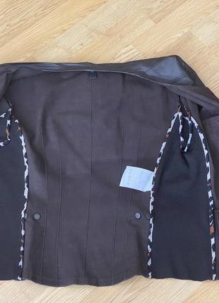 Шикарний шкіряний піджак куртка marc cain6 фото