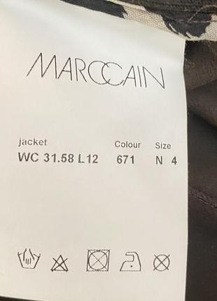 Шикарный кожаный пиджак куртка marc cain7 фото